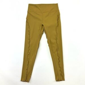 Free People Movement mustard inside out seam leggings Medium